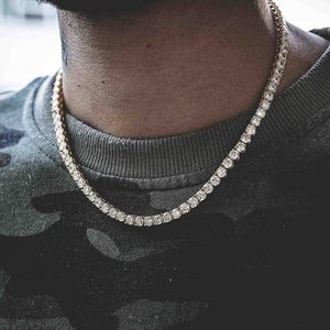 Men’s Gold Diamond Tennis Chain Necklace